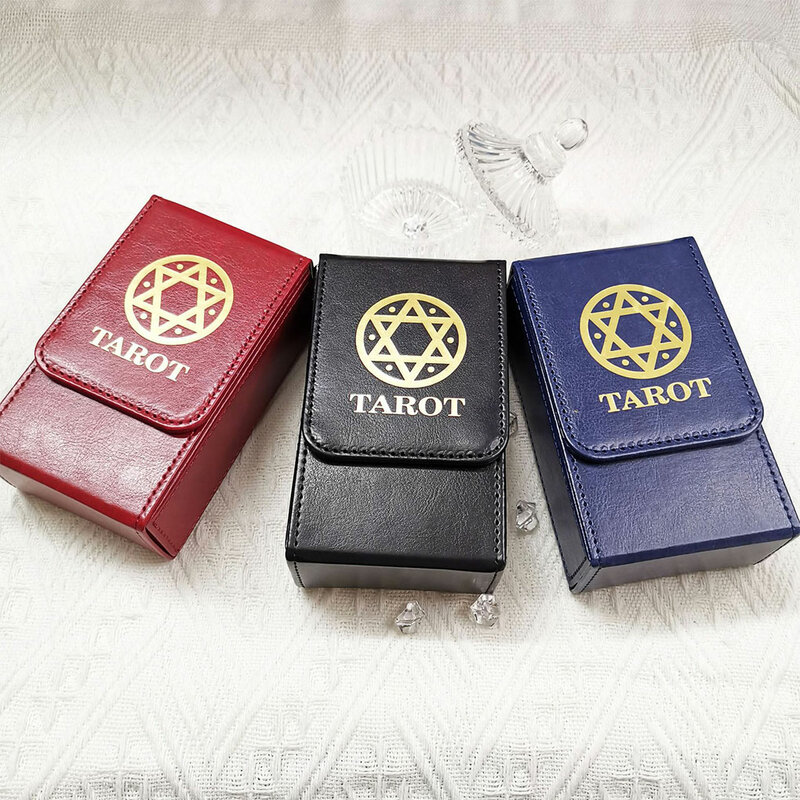 Caja de cartas de Tarot de amplia aplicación, espacio amplio y ligero para Tarots y cartas de juego