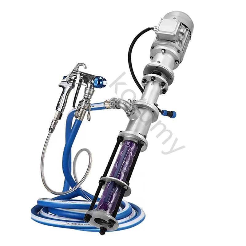 3KW  Real Stone Multifunctional Putty Powder Spraying Device High Pressure Wall Paint Sprayer