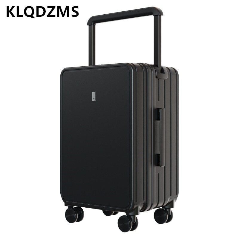 Высококачественный Женский чемодан KLQDZMS 20 дюймов, 22 дюйма, 24 дюйма, 26 дюймов, тележка большой вместимости, ручной чемодан для деловых мужчин