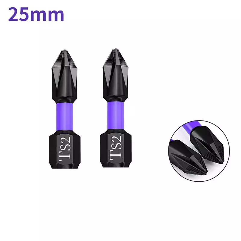 Cross Screwdriver Magnetic Batch Head 25/50/65/70/90/150mm Alloy Steel For Electric Screwdrivers High Hardness