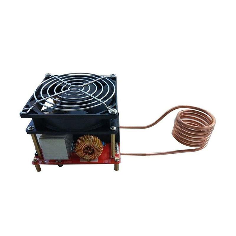 Placa de calentamiento por inducción ZVS de 1000w, Kit de placa calefactora, tubo de bobina, encendido de calentador negro y rojo, bricolaje