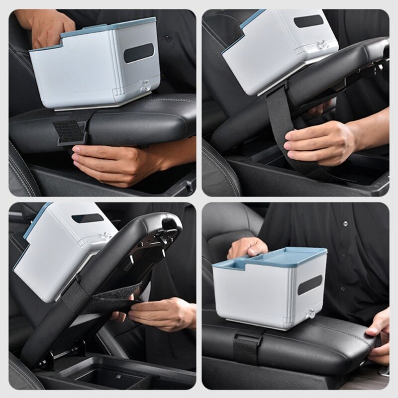 Universal Armrest Organizers Car Interior Accessories for Phone Tissue Cup Drink