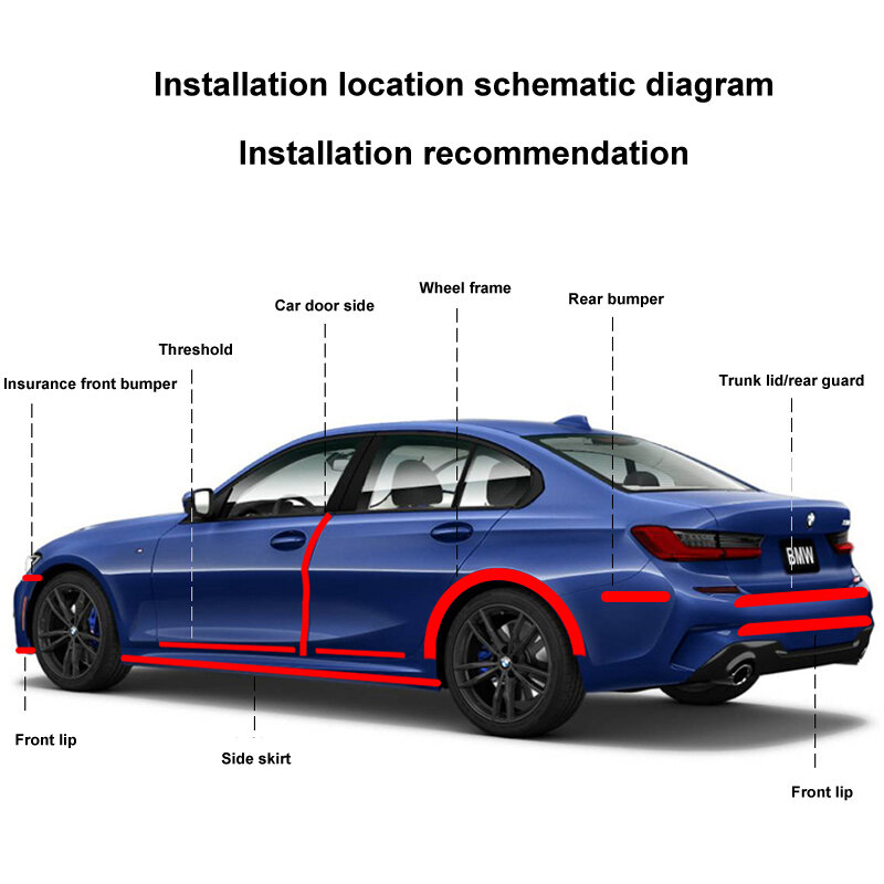 Adesivi per auto adesivo protettivo per davanzale della portiera dell'auto protezione antigraffio in fibra di carbonio nera per la protezione del bagagliaio del davanzale della portiera dell'auto