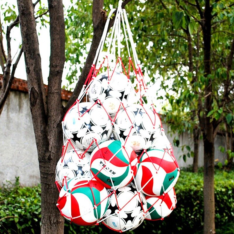 サッカー収納バッグ,大胆なナイロン生地,1ピース,折りたたみ式,ひも付き,スポーツ用,サッカーとバスケットボール用