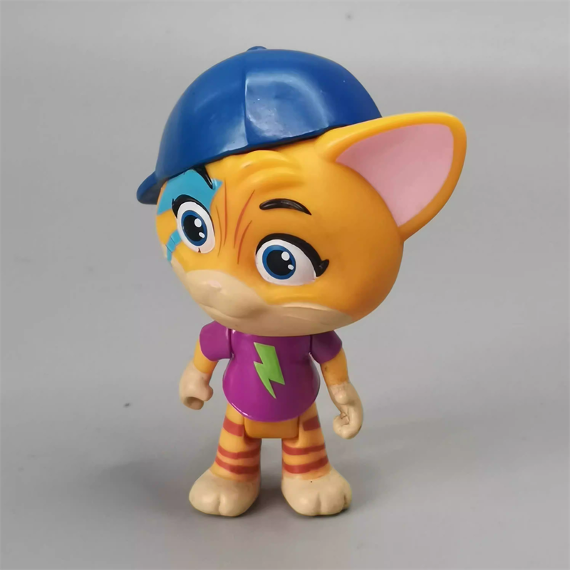 Figura de ação do gato buffy dos desenhos animados da Itália para meninas, coleção da boneca do PVC, 44 gatos modelo brinquedo, 7-8cm