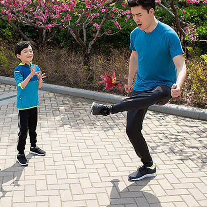 Портативный волан для ногами, устойчивый к ударам, легко играть, 20 см, китайский Волан ручной работы, волан для взрослых