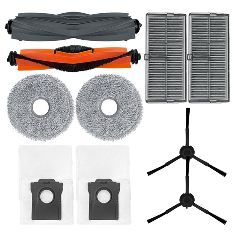 For Dreame X30 Pro Spare Parts Accessories Main Side Brush Cover Hepa Filter Mop Cloth Dust Bag Brush Cover Accessory
