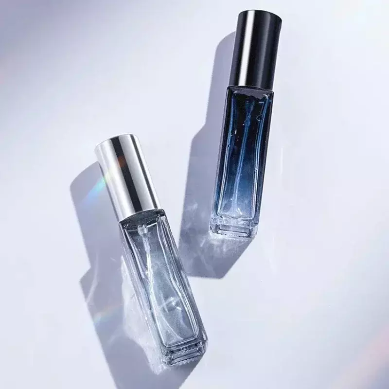 Botol semprot Parfum kualitas tinggi, botol kosong kaca Parfum Atomizer Travel kosmetik botol sampel isi ulang Mini 3 buah 5ml 10ml