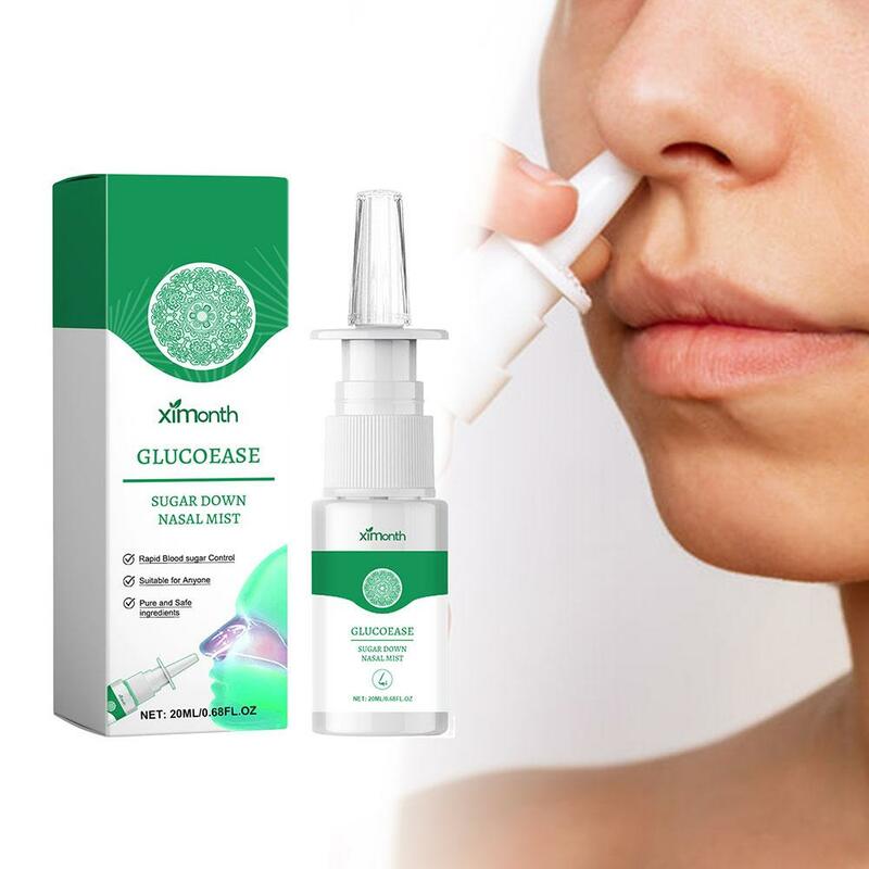 Espray Nasal para aliviar la Diabetes hipoglicémica, 8 piezas, 20ml, cuidado del tratamiento, limpieza bucal, reparación Nasal