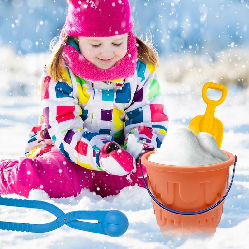 Snow Ball Clip Cute Snow Toys With Shovel Snow Ball Makers Snow Toys With Shovel Portable Snow Ball Clips Beach Sand Toy For
