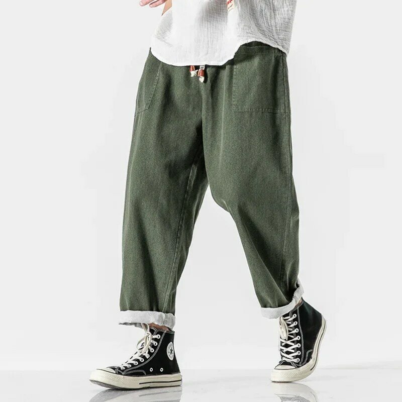 Męskie spodnie jeansowe Streetwear proste męskie spodnie dresowe modne spodnie dżinsowe męskie spodnie dżinsy z szeroką nogawką luźny, typu Oversize 5XL