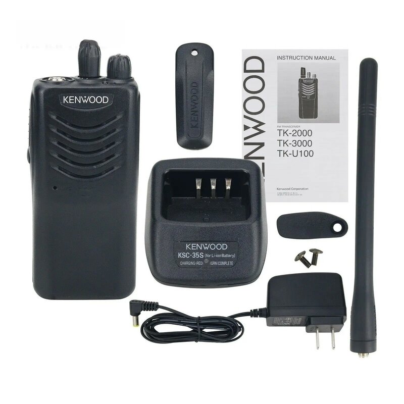 Kenwood TK2000 TK-3000 VHF UHF 16CH Handheld Transceiver 5W Portable Walkie Talkie