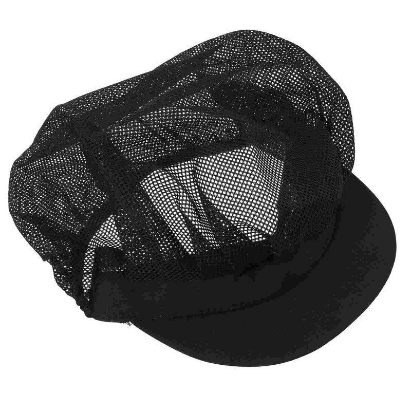 قبعة شبكية للشيف للرجال ، قبعات قبعات النادل ، أغطية رأس الخدمة ، إكسسوارات قبعة ، رجل