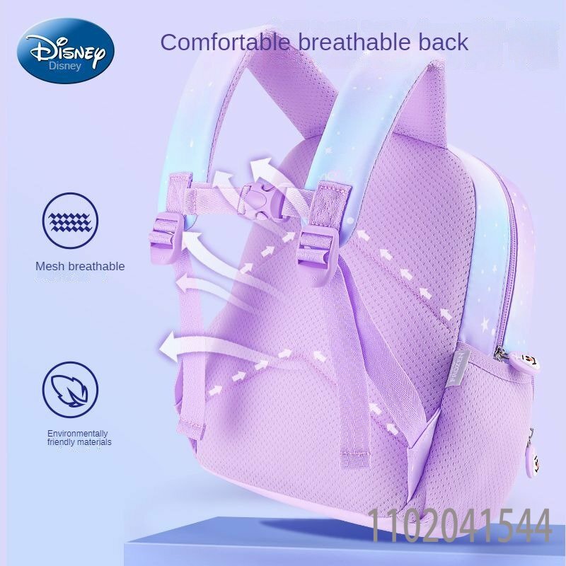 Miniso-Disney Frozen bolsa escolar para meninas, mini mochila antibacteriana bonita, bolsa de livro Elsa Princess, alta qualidade
