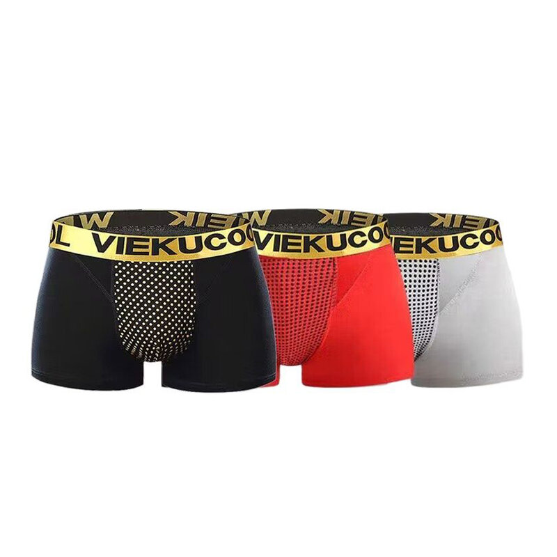 1 Stuks Nieuwe Heren Ondergoed Mannelijke Boxers Sexy Zwarte Onderbroek Comfortabele Ademende Mode Jongens Modal Slipje Boxershorts Heren