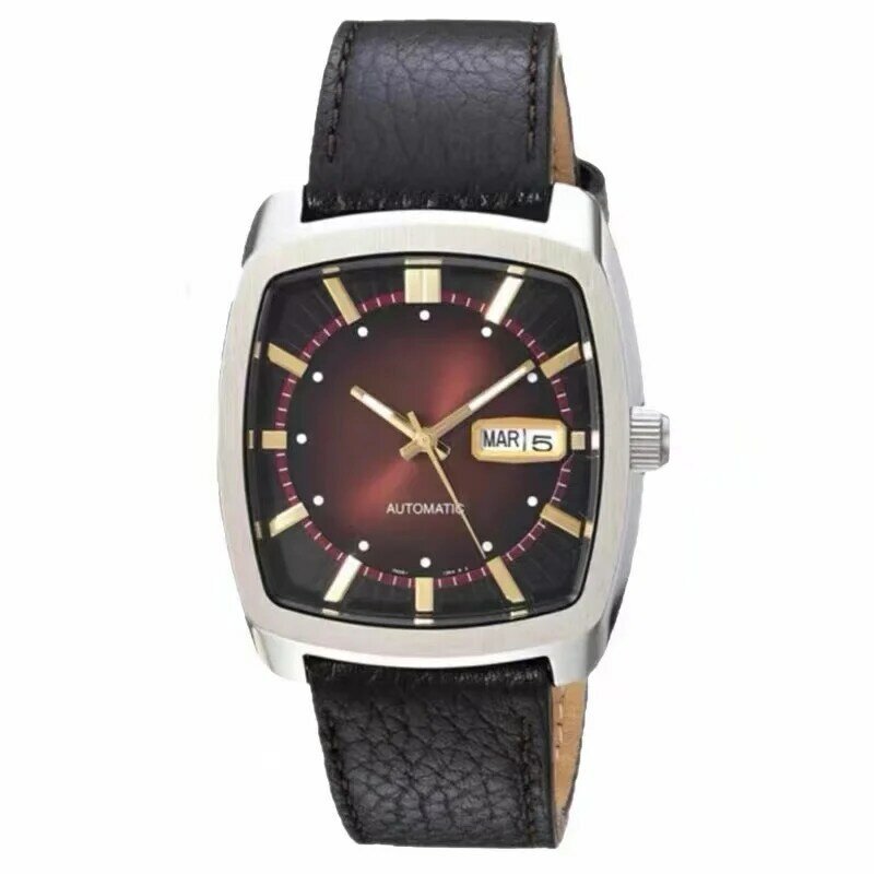 Mechanical movement Men's Recraft Series Automatic Leather Casual Watch (Model: SNKP27)