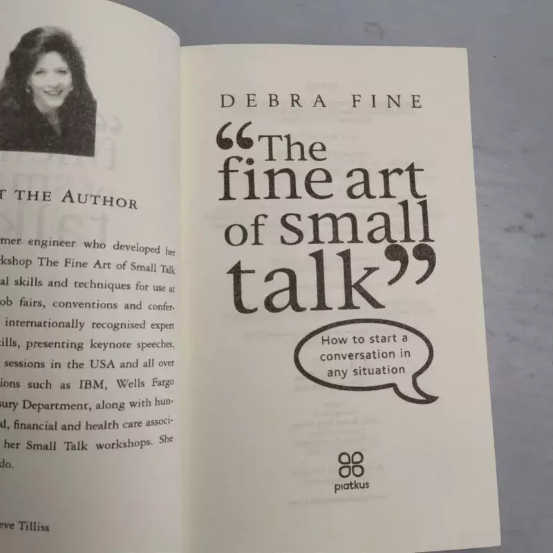 The Fine Art of Small Talk By Debra Fine How To Start A Conversation In Any Situation Learning Languages Book