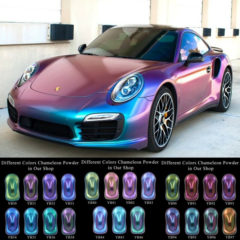 10g Chameleon Pigmente Acryl Farbe Pulver Beschichtung Dye für Auto Automotive Malerei Dekoration Kunst Handwerk Nagel Malerei Lieferungen