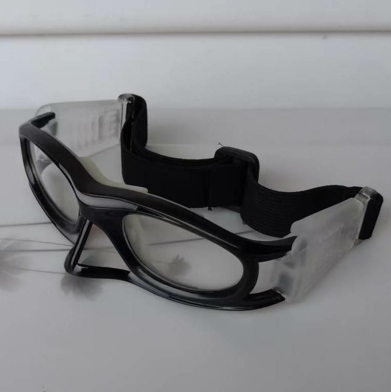 Occhiali da calcio da basket giovanile con opzione occhiali miopi con ponte nasale protettivo