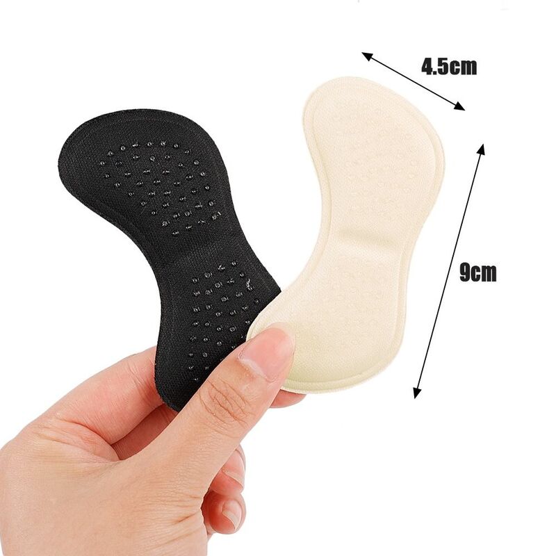 Anti-fricção Anti-Slip Soft Half-size Pad Esponja Heel Adesivos, Anti-queda de poliéster, Anti-queda, Anti-queda, 4D Esponja Heel Adesivos
