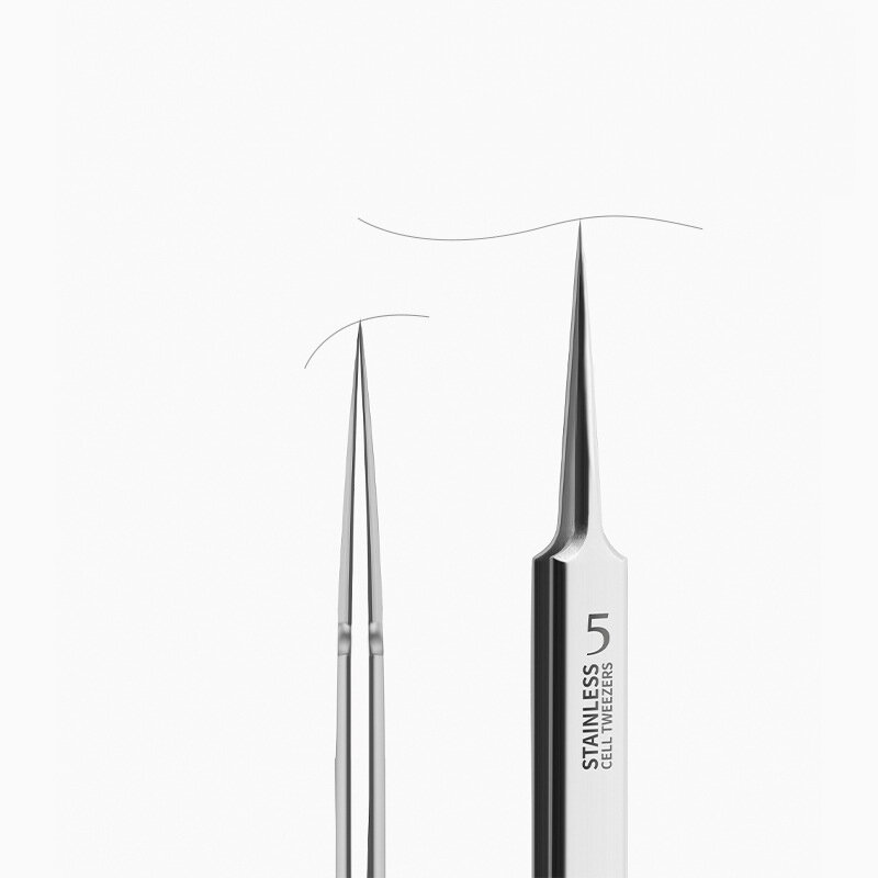 Pinzas de Clip de espinillas ultrafinas alemanas, herramienta de aguja de acné, artefacto especial de raspado y cierre de salón de belleza, n. ° 5
