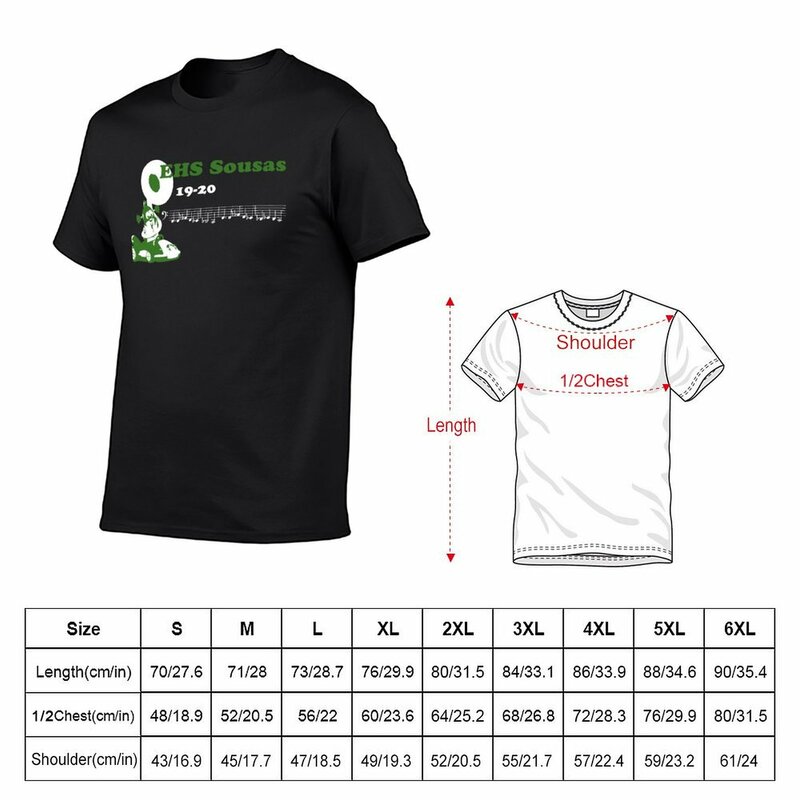 EHS Sousas-Camiseta de pesas gruesas para hombre, tops, camisetas, paquete de 19-20