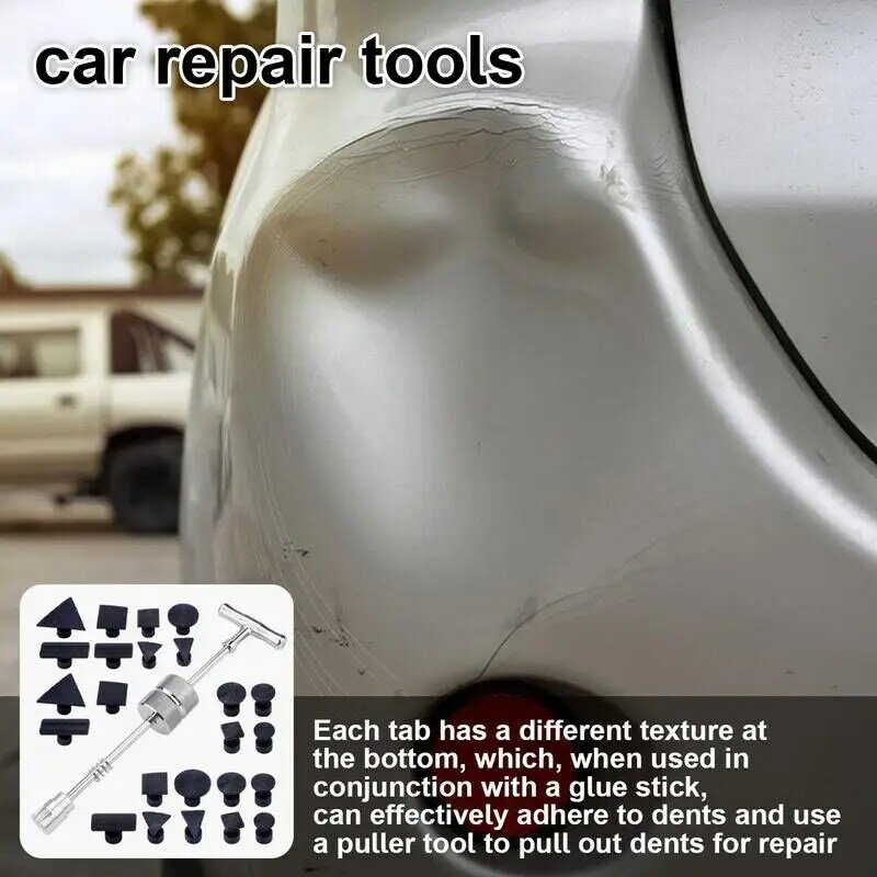 Car Body Repair Ferramenta de Remoção Dent, Kit Removedor Dent, extrator poderoso, Auto Manutenção, 25pcs