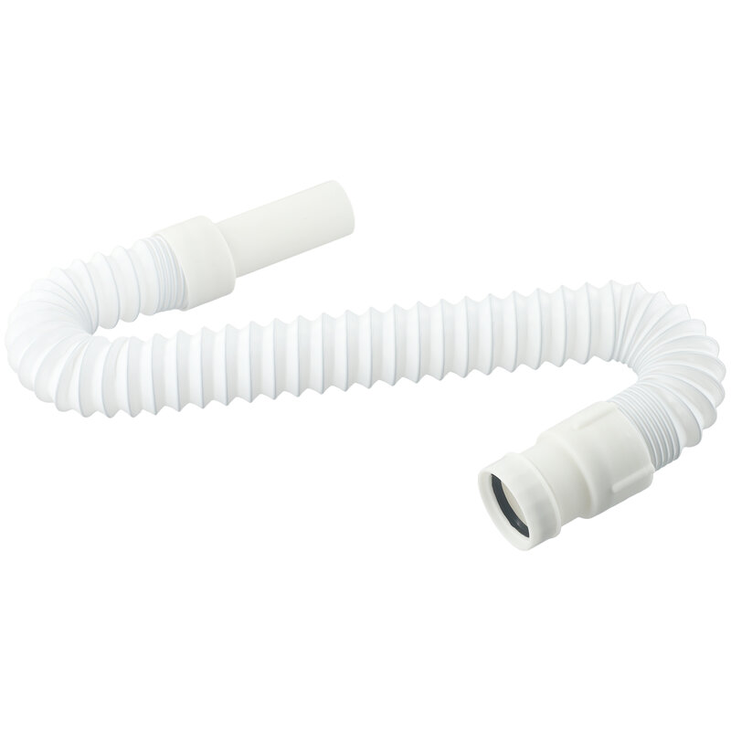 Connettore trappola lavello sifone da cucina tubo flessibile di scarico tubo di scarico solido bianco 1 pz facile da ruotare smontaggio