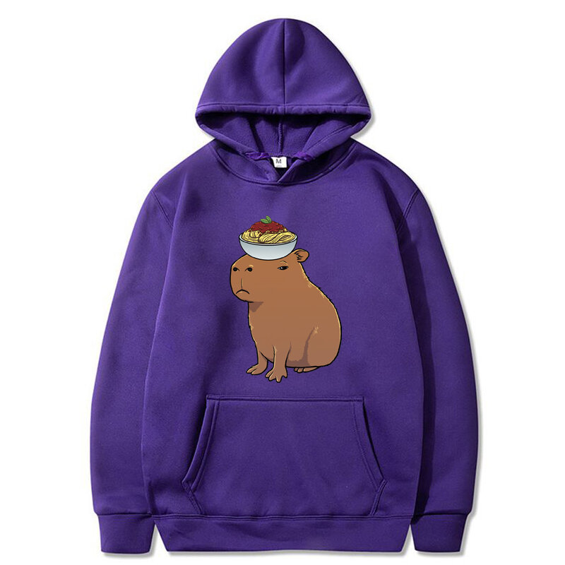 Koreanische Mode Capybara Grafik Unisex Sweatshirt Herbst Winter Männer Hoodies Frauen Pullover Vintage ästhetische Harajuku Overs ize