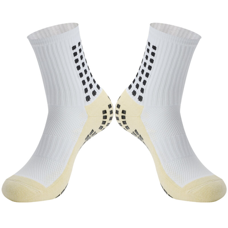 Двухсторонние силиконовые противоскользящие футбольные носки, дышащие спортивные футбольные носки, противоскользящие футбольные носки