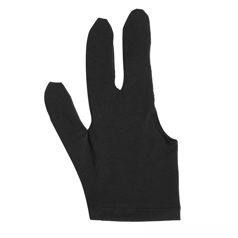 3-Finger Open Snooker rękawice bilardowe lewy/prawy ochraniacz na dłoń kij bilardowy Mitten One Size Unisex Sportswear