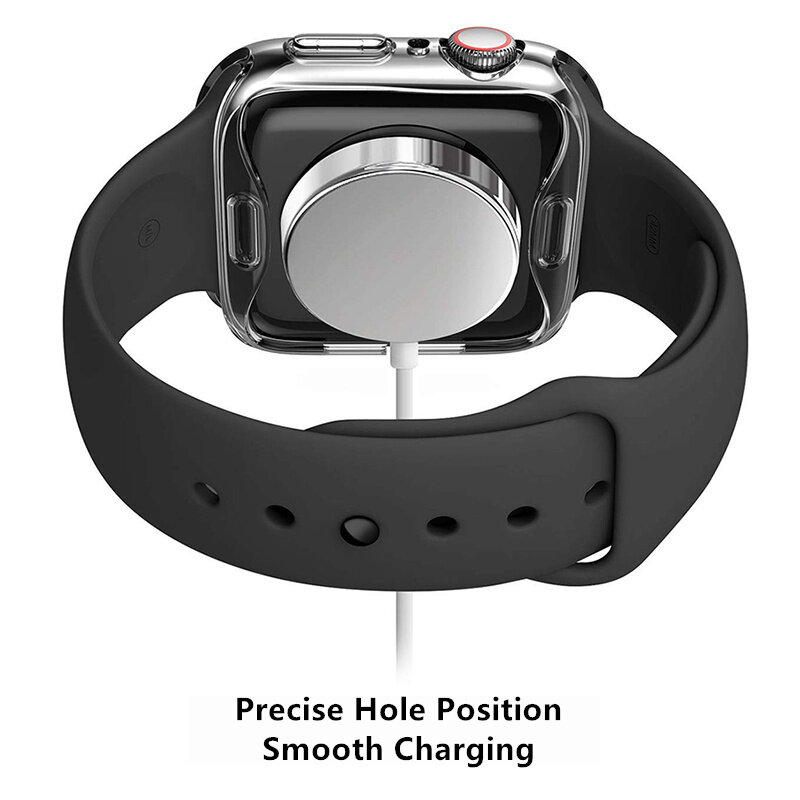 Capa para Apple Watch Case Acessórios para amortecedor TPU 45mm/41mm 44mm/40mm 42mm/38mm Capa iWatch Series 8 6 5 3 SE 7