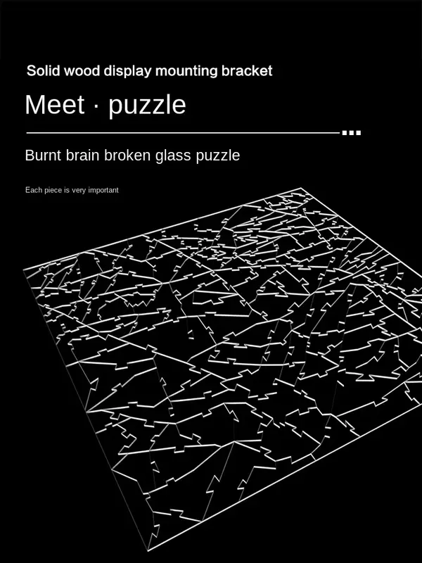 Przezroczyste akrylowe Puzzle stłuczki o wysokim stopniu trudności rozgarnięty nieregularny piekło dziesięciopoziomowy odszyfrowywanie puzzli