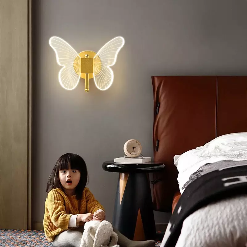 Nowoczesne oświetlenie ścienne LED do sypialni przy łóżku sypialni w przejściu nowoczesny akrylowy kinkiet ścienny oświetlenie do dekoracji domu oprawa błyszcząca