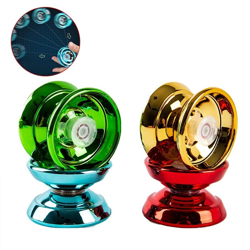 Yoyo mágico responsivo de alta velocidade yo-yo liga de alumínio torno cnc com fiação corda para meninos meninas crianças crianças 4 cores