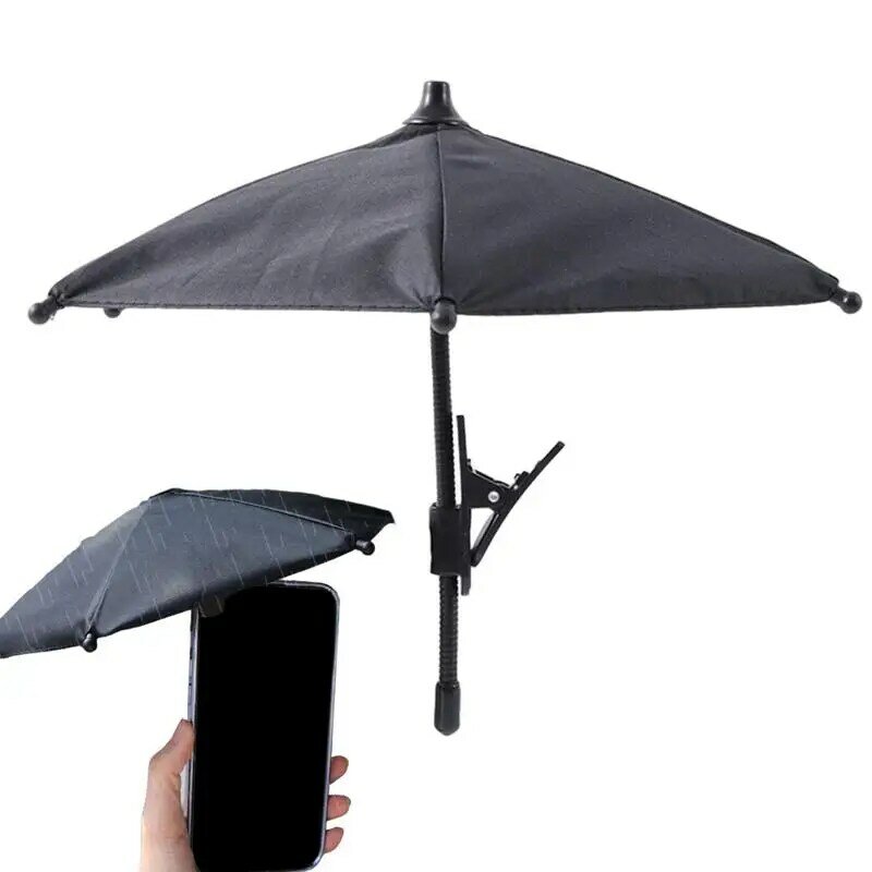 Suporte do telefone do guarda-chuva, Frame da navegação do carro, capacete do cavaleiro, guarda-chuva mão pára-sol, acesso interior dobrável exterior