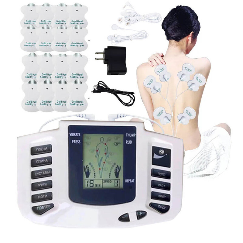 Electrical 10 Level EMS Body Relax Muscle Therapy Massager Relieve Pain Muscle Stimulator Pulse Tens Acupuncture Therapy Machine