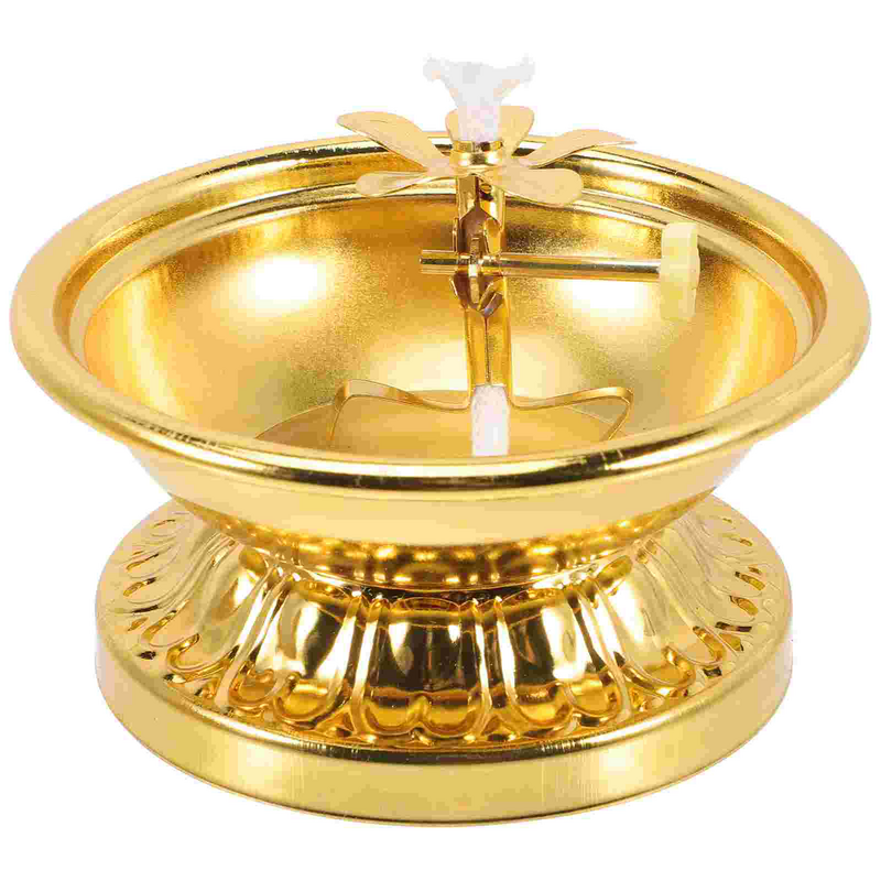 Масляные лампы для использования в помещении Ghee лампа держатель масляной лампы Будда голосовой подсвечник золотой подсвечник тибетское масло