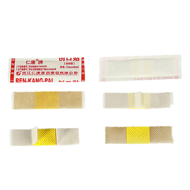 50 pçs/lote Não-tecido Tecidos de Primeiros Socorros Band-aid Respirável Banda Remendo Dedo Curativo Da Ferida Curativo Adesivo Gesso Degola