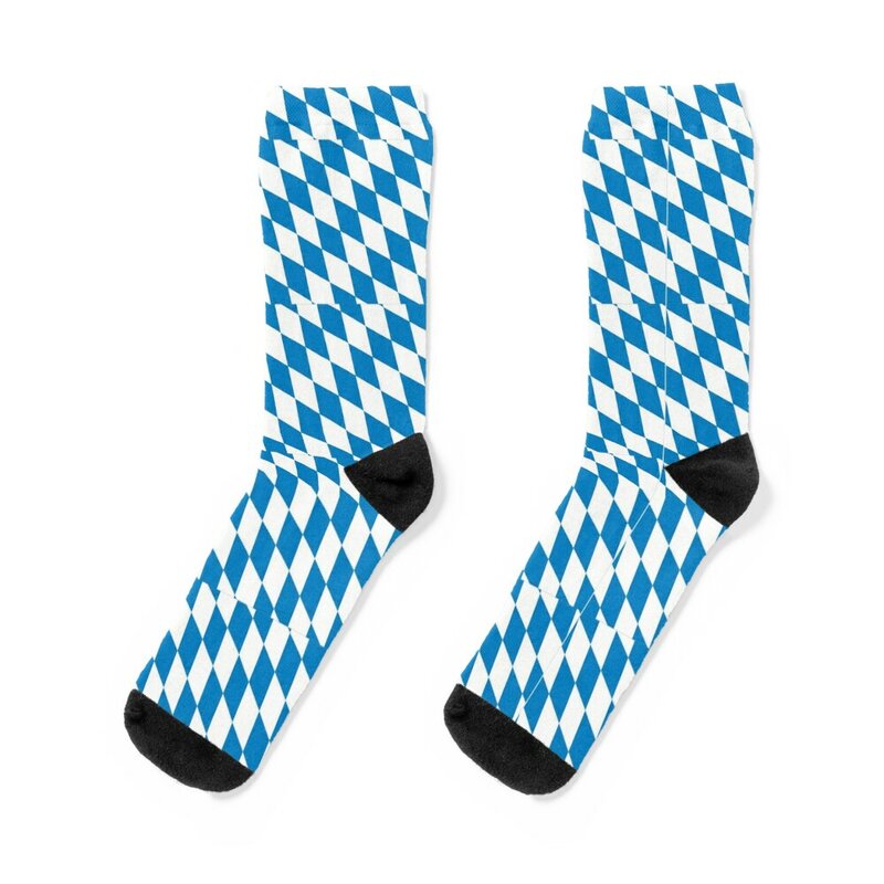 flag of bavaria Socks anti-slip winter thermal christmas stocking FASHION Socks For Women Men's
