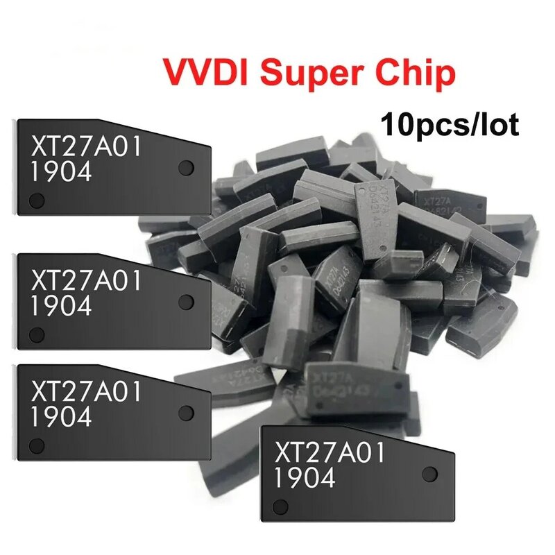 VVDI-Transpondeur Super Chip xt27, compte 27A, compte 27 A01, pour ID46/40/43/4D/8C/8A/T3/47, mini outil clé, 10-50 pièces/lot