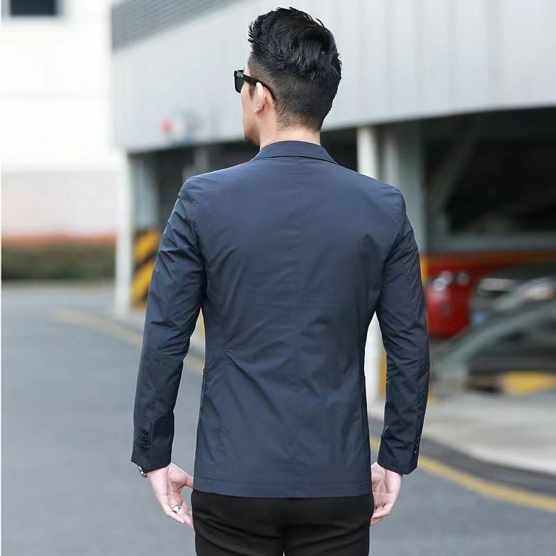 2-A18 2023 Spring New Men's Business Casual Light Suit Fashion Light Luxurious British  Color Suit Jacket Temperament
