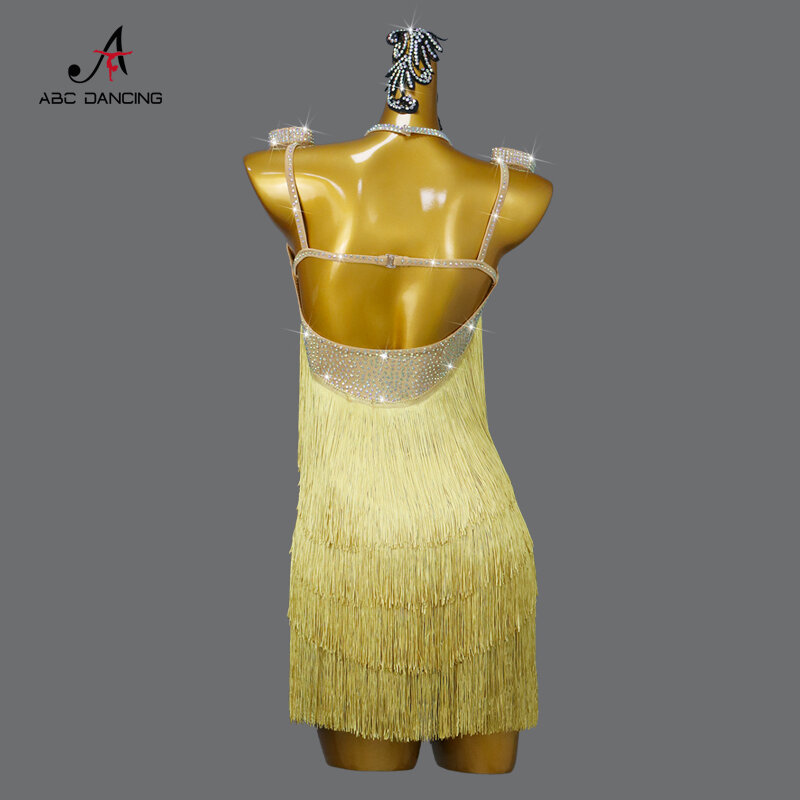 Женское платье с кисточками для латиноамериканских танцев