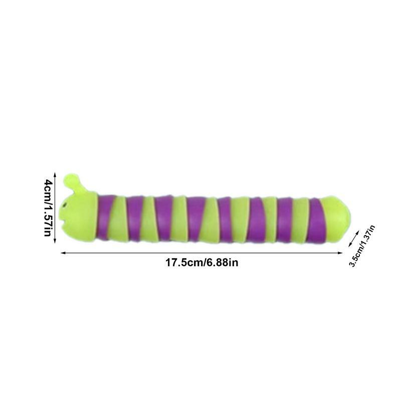 Cartoon Caterpillar Relaxing Fidget Toys para meninos, Luz noturna multifuncional, Brinquedos sensoriais