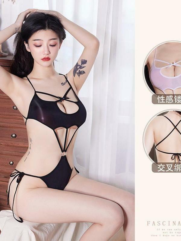 Tight Mature Temptation New Straps With High Forks And Hollow Openings Clothing Underwear Women's Bed Passion Bodysuits S138
