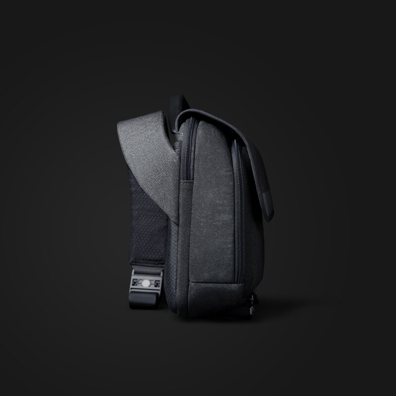 KORIN ClickSling X | Mega minimalistyczna chusta antykradzieżowa elegancka funkcjonalna torba ze sznurkiem mantra trzyczęściowa pochylona torba na ramię
