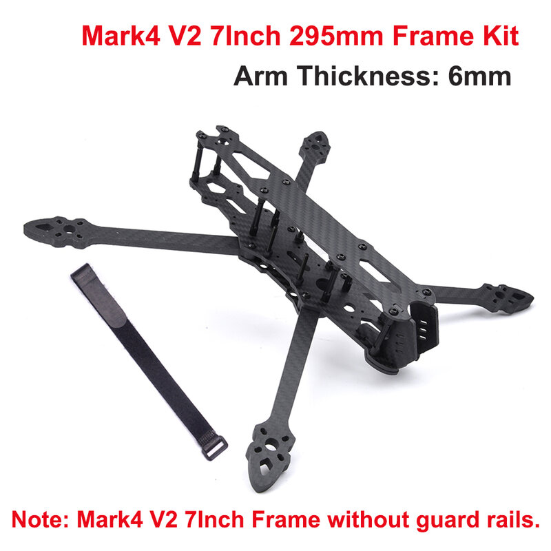 FPV Racing Drone Quadcopter Freestyle Frame Kit, Mark4 V2, braço de 6mm, 10 Polegada, 427mm, braço de 7,5mm, 367mm, 9 Polegada, 387mm, 7,5mm