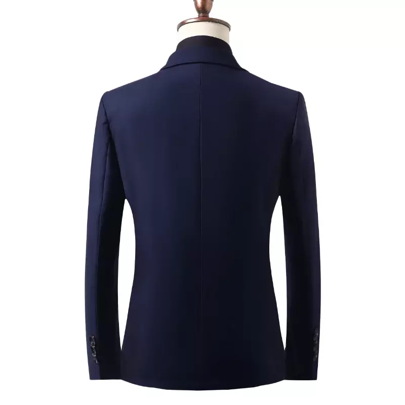 Blazer pria gaya Inggris, jaket Formal pria kinerja kasual bisnis sederhana kelas atas modis elegan kualitas tinggi