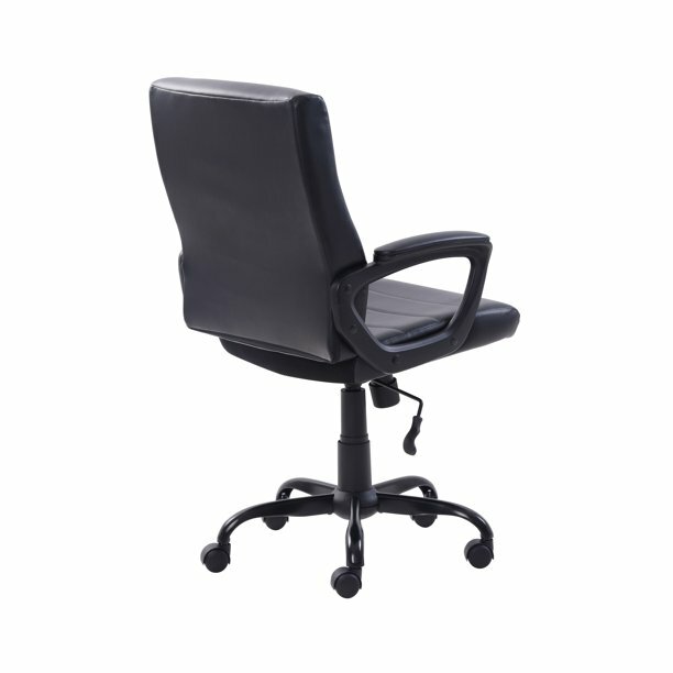 Mainstays Bonded Leather Mid-Back Manager's Office Chair, Multiple Finishes