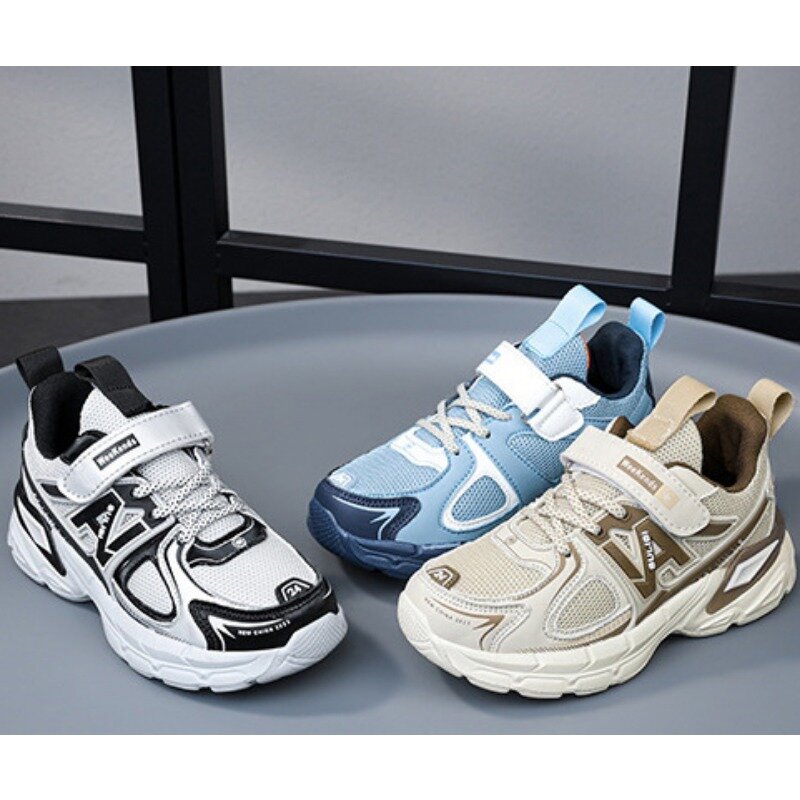 Spring and Autumn Children's Shoes, Boys' Sports Shoes, Double Mesh Breathable, Medium and Large Children'stant Student